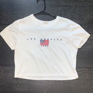 Los Angeles 1934 white cropped tee